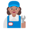Woman Mechanic- Medium Skin Tone emoji on Microsoft